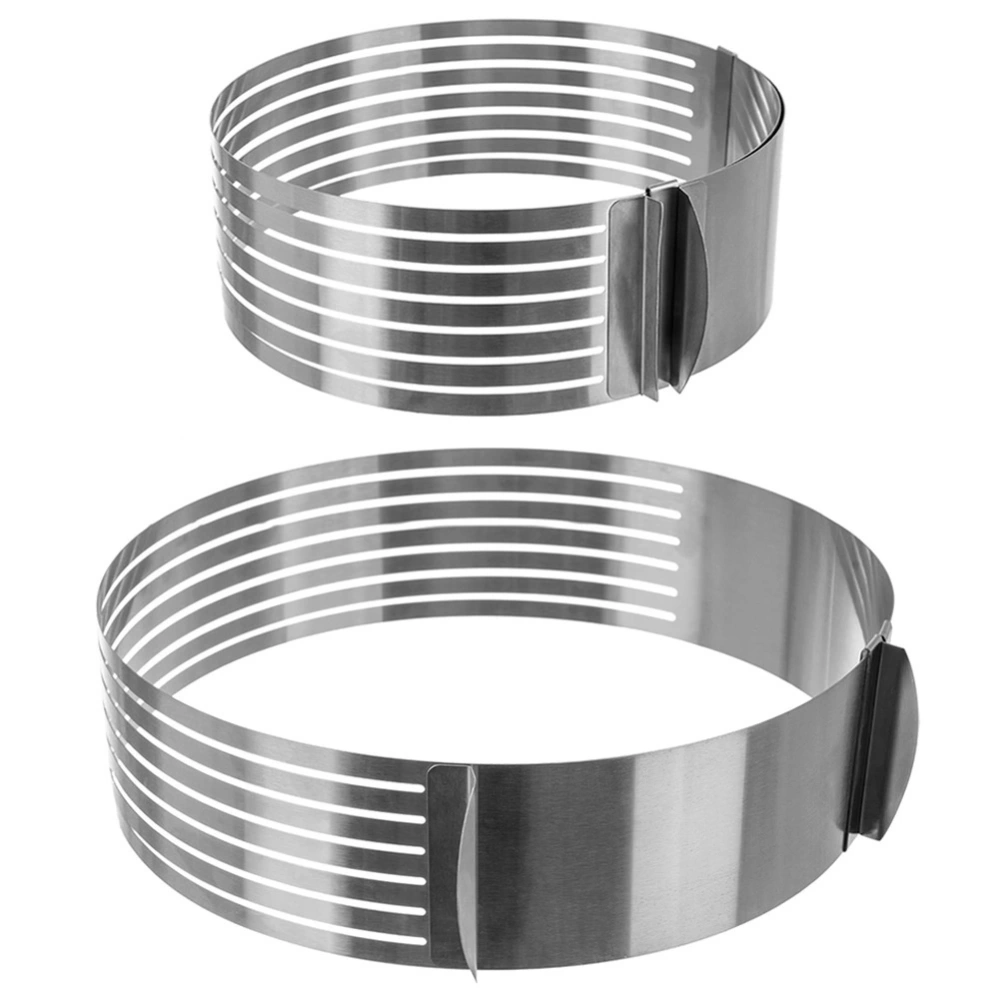 Obręcz do krojenia biszkoptu regulowana stalowa 7-warstwowa 24-30 cm