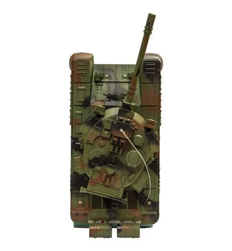 Czołg wojskowy zdalnie sterowany, światło i dźwięk zielony