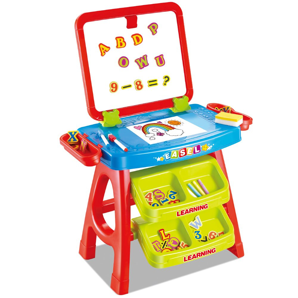 Stolik z tablicą do malowania rysowania akcesoria