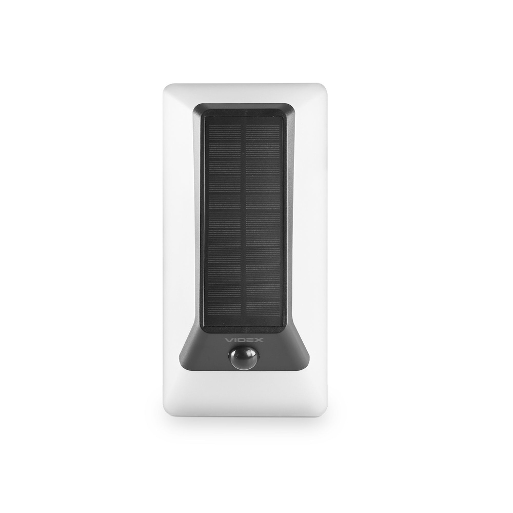 Kinkiet solarny Videx LED biały z czujnikiem ruchu 500lm IP54 aku LiFePO4