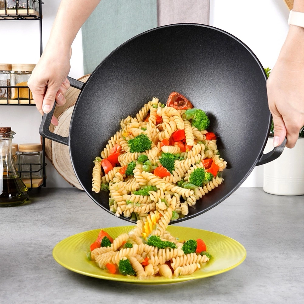Patelnia wok żeliwna CAST LINE 32 cm
