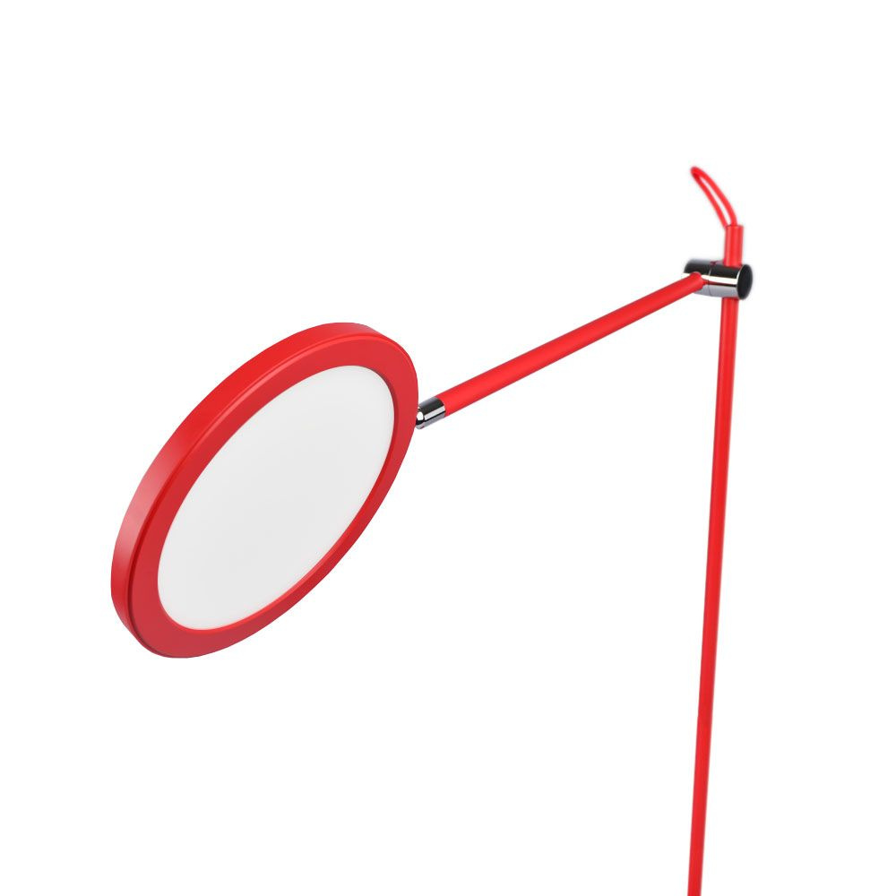 Lampa biurkowa LED ściemnialna VIDEX TF15R 20W 4100K czerwona