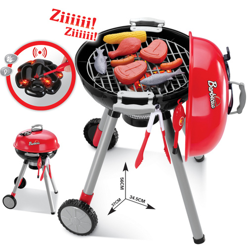 Gril dla dzieci ogrodowy zestaw akcesoria walizka