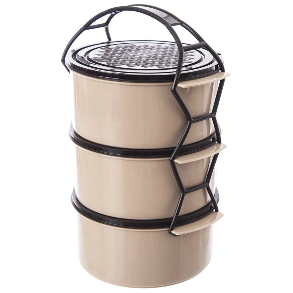 Menażka obiadowa plastikowa 3-poziomowa 3x1,5 l