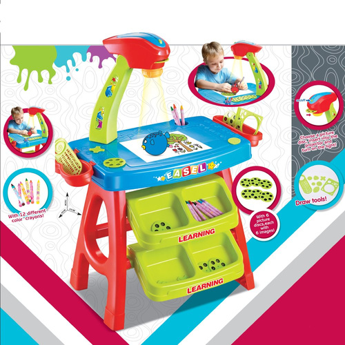 Stolik z projektorem do malowania rysowania akcesoria