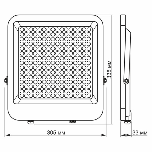 Naświetlacz Videx LED 200W 24000lm neutralna biel 5000K aluminium IP65 120°