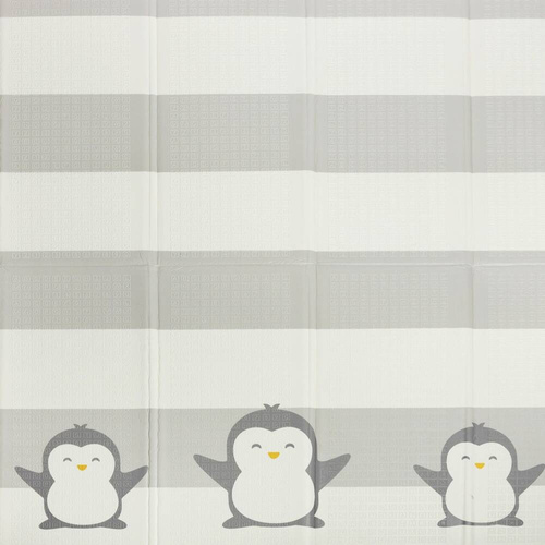 Dwustronna składana kolorowa edukacyjna piankowa mata dziecięca 180x200 cm - pingwinek