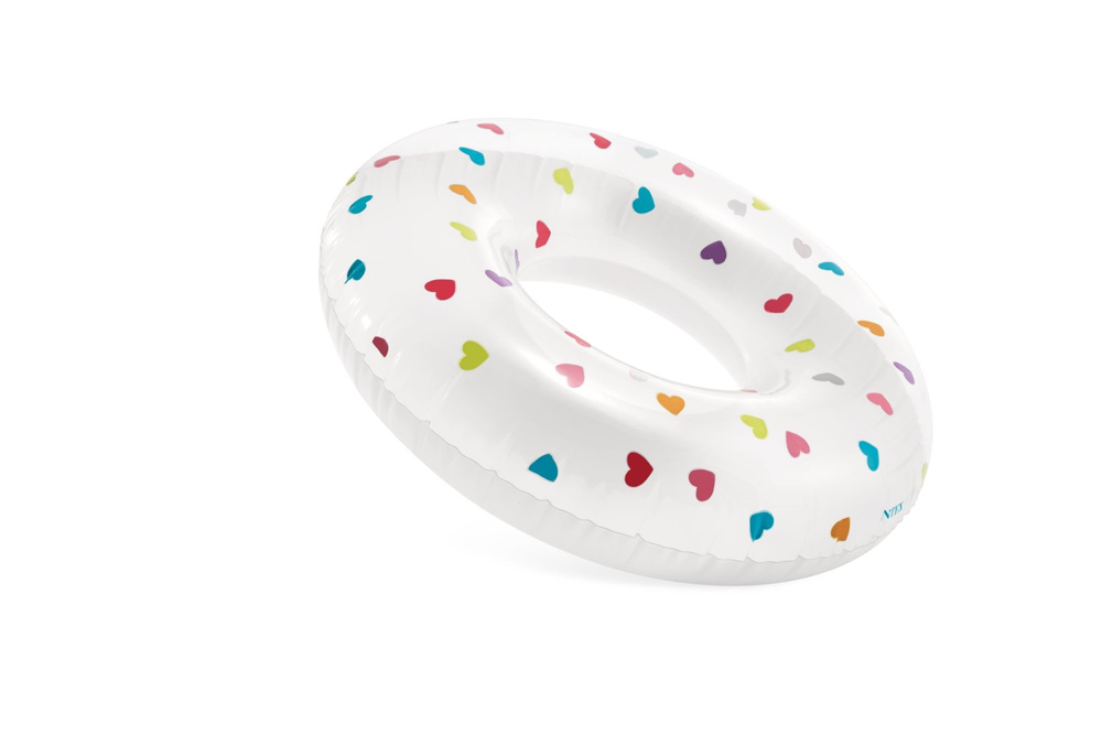 Koło do pływania dmuchane kwiatki 81 cm Intex 59259 biały