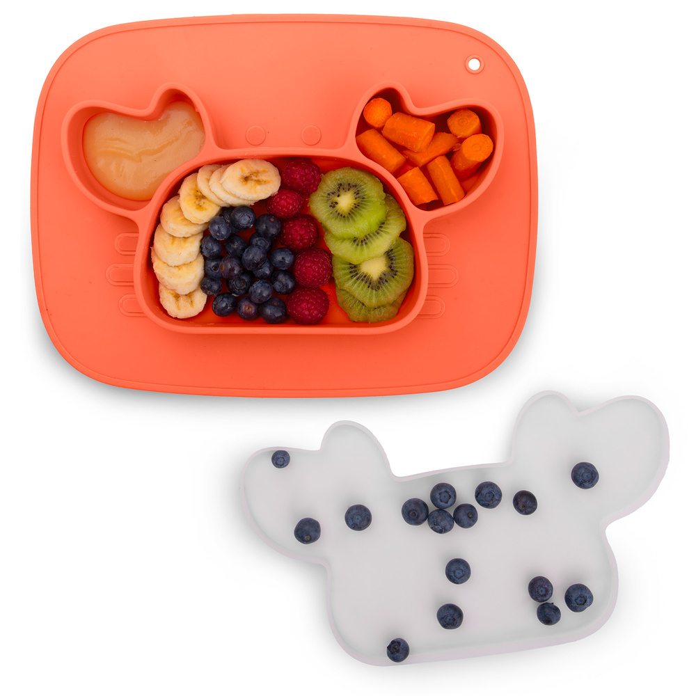 Talerzyk dla dzieci silikonowy do karmienia krab 