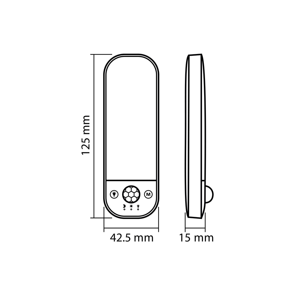 LAMPKA NOCNA LED Z AKUMULATOREM I CZUJNIKIEM RUCHU VIDEX VL-NL014W-S
