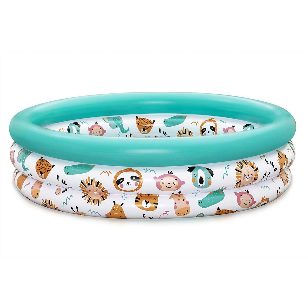 Basen dmuchany Brodzik dla dzieci 102x25cm Rybki BESTWAY + Łatka naprawcza