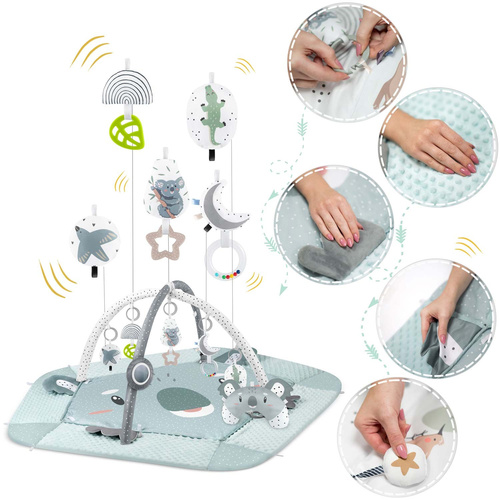 Mata interaktywna edukacyjna 136 x 136 cm Koala 