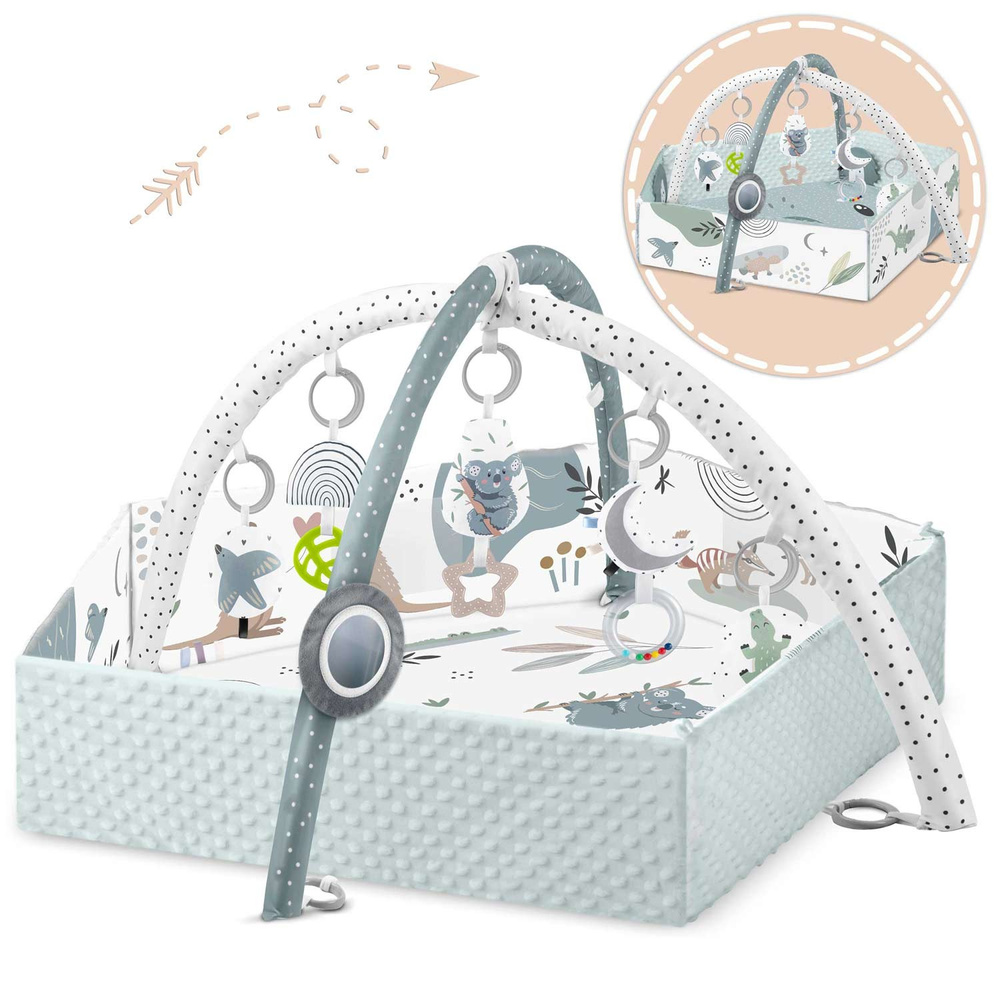 Mata interaktywna edukacyjna 136 x 136 cm Koala 