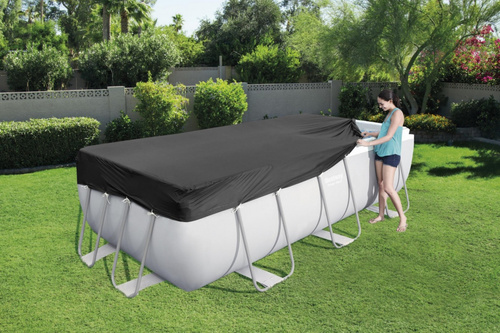 Bestway Pokrywa na basen stelażowy 396x185cm 58232
