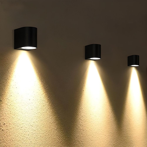 Kinkiet Ogrodowy Lampa Elewacyjna Videx LED 3W 270lm 2700k Ciepła Czarna