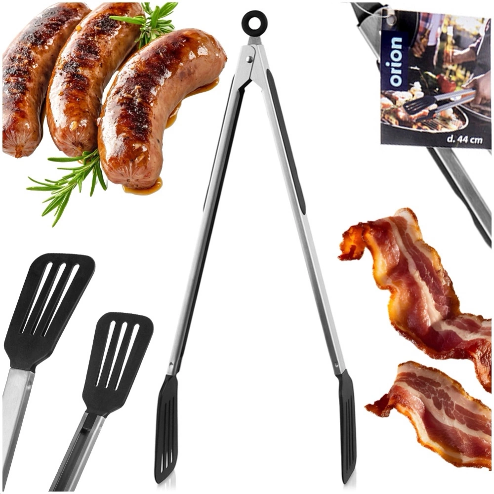 Szczypce grillowe stalowe 44 cm