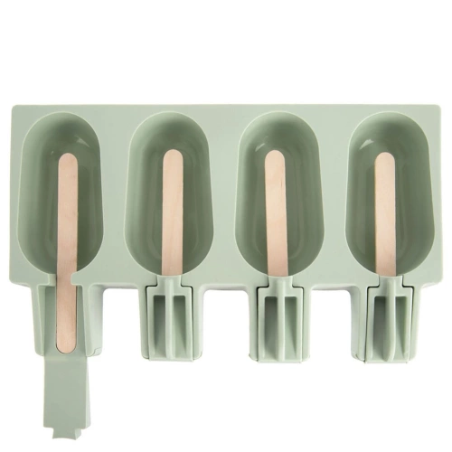 Forma do lodów silikonowa z pokrywką zielona