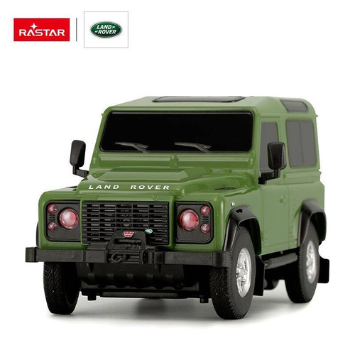 Land Rover Defender skala 1:24 Rastar 78500 samochód sterowany zielony