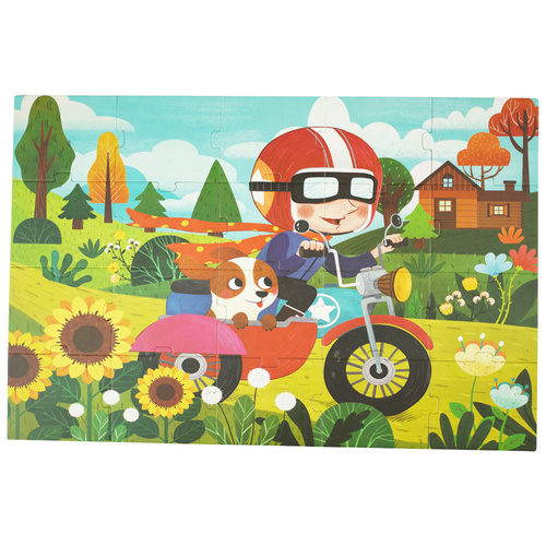 Puzzle kolorowa układanka 4W1  samochody auta 200el