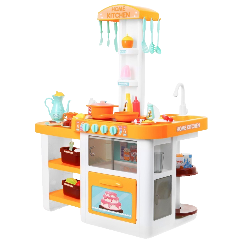 Kuchnia duża dla dzieci piekarnik, lodówka, kran, woda dźwięk swiatło Kucharz