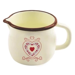Kubek emaliowany beżowy TONCA 1,2 l