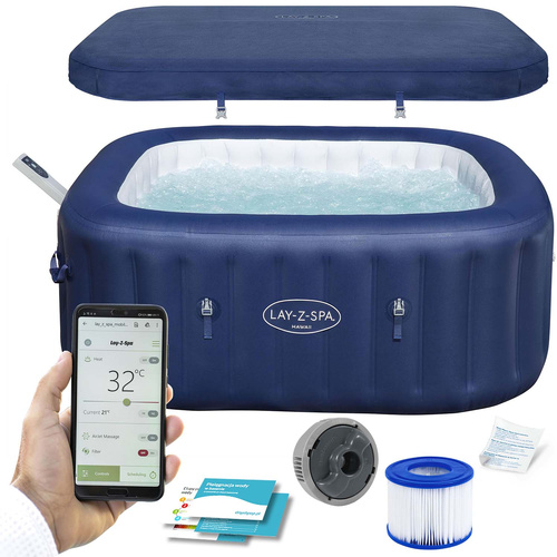 Bestway Lay-Z-Spa HAWAII hydromasaż wbudowana pompa WiFi aplikacja 6001H