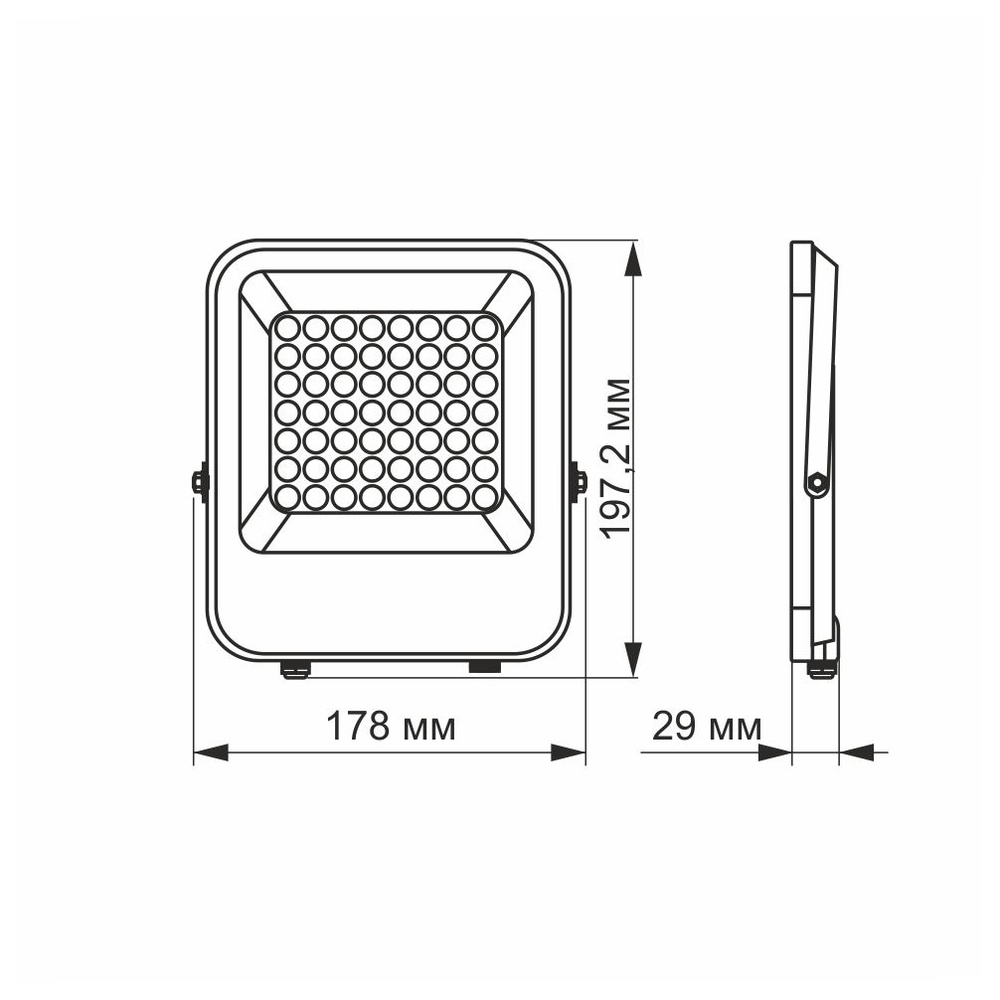Naświetlacz Videx LED 30W 3900lm neutralna biel 5000K aluminium IP65 120°
