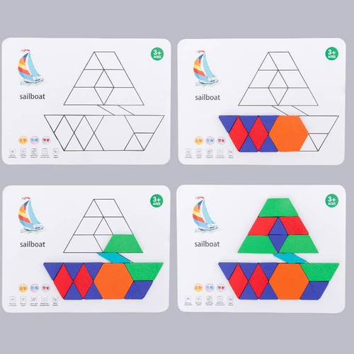 Kreatywna układanka edukacyjna mozaika puzzle