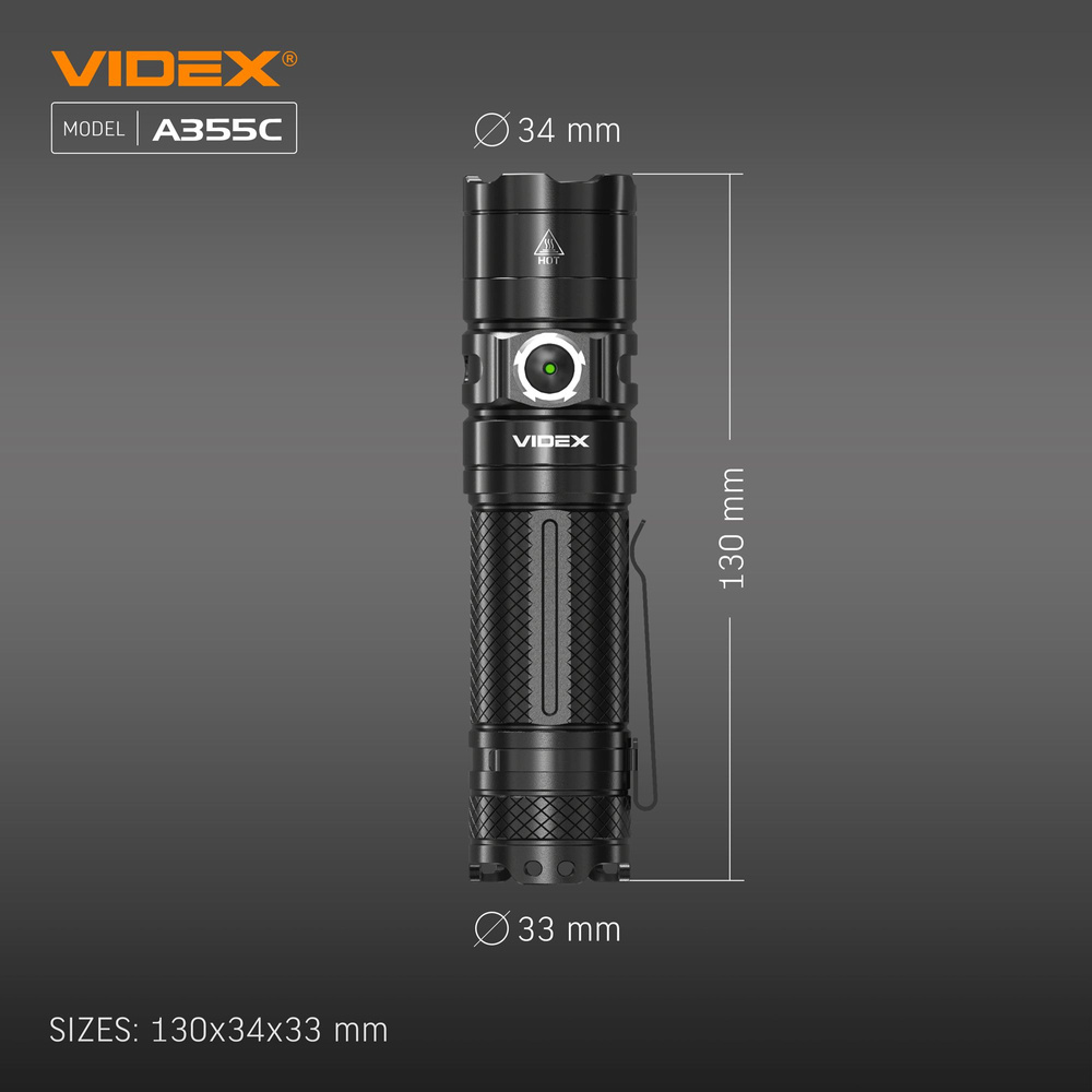 Latarka Videx LED 4000lm IP68 neutralna biel 5000k 5 trybów zasięg 185m