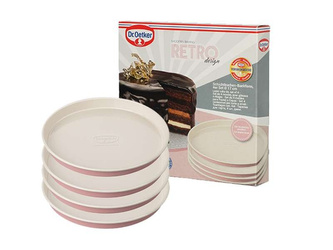 Forma do pieczenia ciast warstwowych retro, Ø17 cm, 4 szt. Dr. Oetker