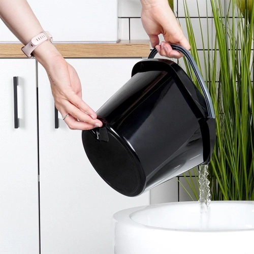 Wiadro plastikowe czarne 5 l