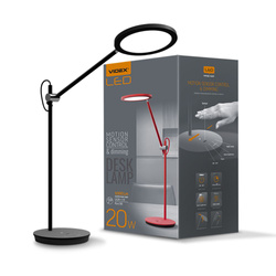 Lampa biurkowa LED ściemnialna VIDEX TF15B 20W 4100K czarna