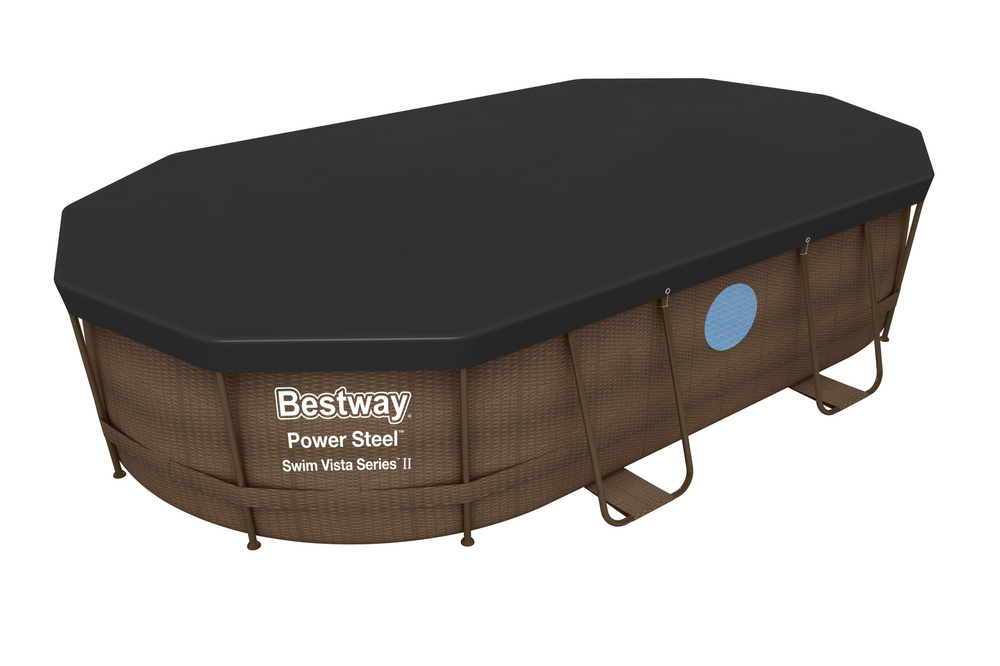Bestway POKRYWA na basen stelażowy owalny 424 x 250 x 100 cm 58425