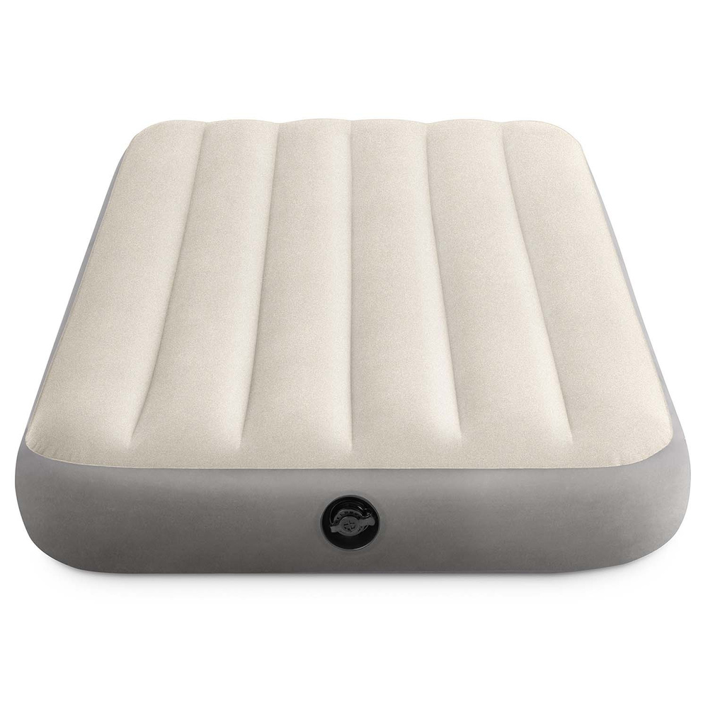 Materac welurowy dmuchany Deluxe Twin 99x191x25 cm Intex 64101