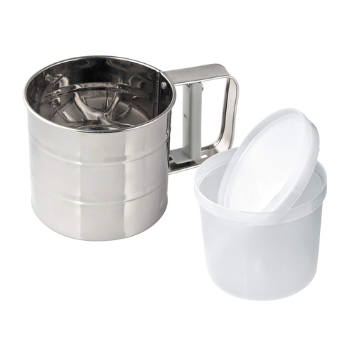 Sito do mąki z pojemnikiem, 3-częściowe Dr. Oetker