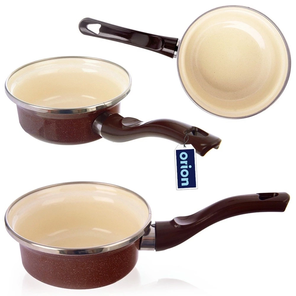 Rondel emaliowany BROWN 12 cm, 350 ml