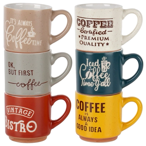 Kubki do espresso ceramiczne 110 ml 6 szt.