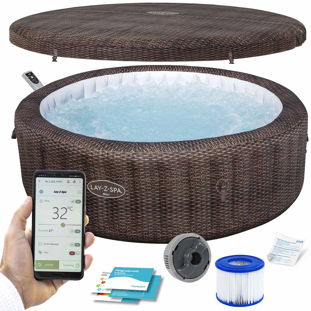 Bestway Lay-Z-Spa BALI Smart 7 Wifi hydromasaż 5-7os wbudowana pompa 6001P