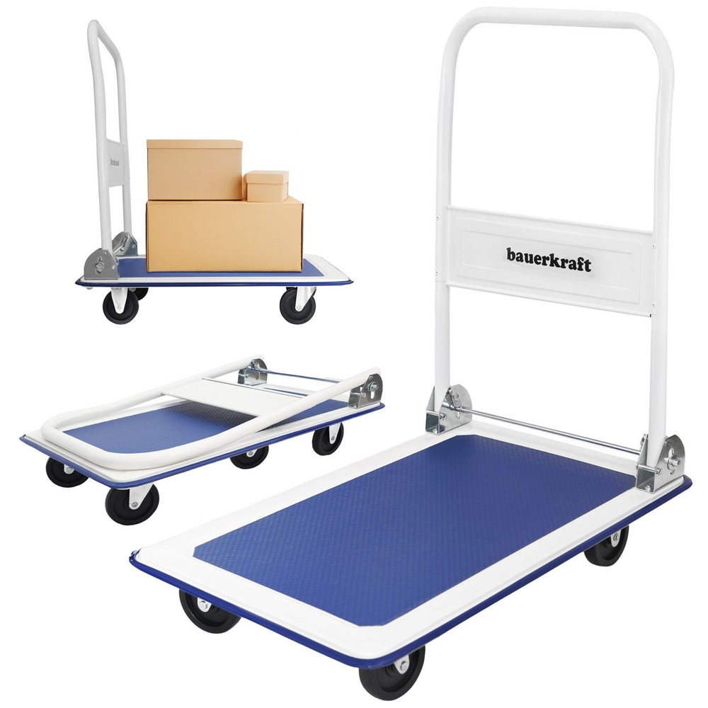 Wózek platformowy magazynowy transportowy składany ręczny 150kg