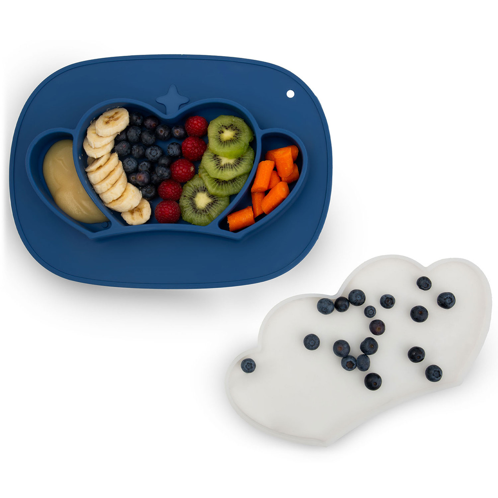 Talerzyk dla dzieci silikonowy do karmienia korona