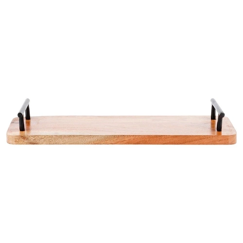 Taca do serwowania drewniana z uchwytami 40x15,5 cm