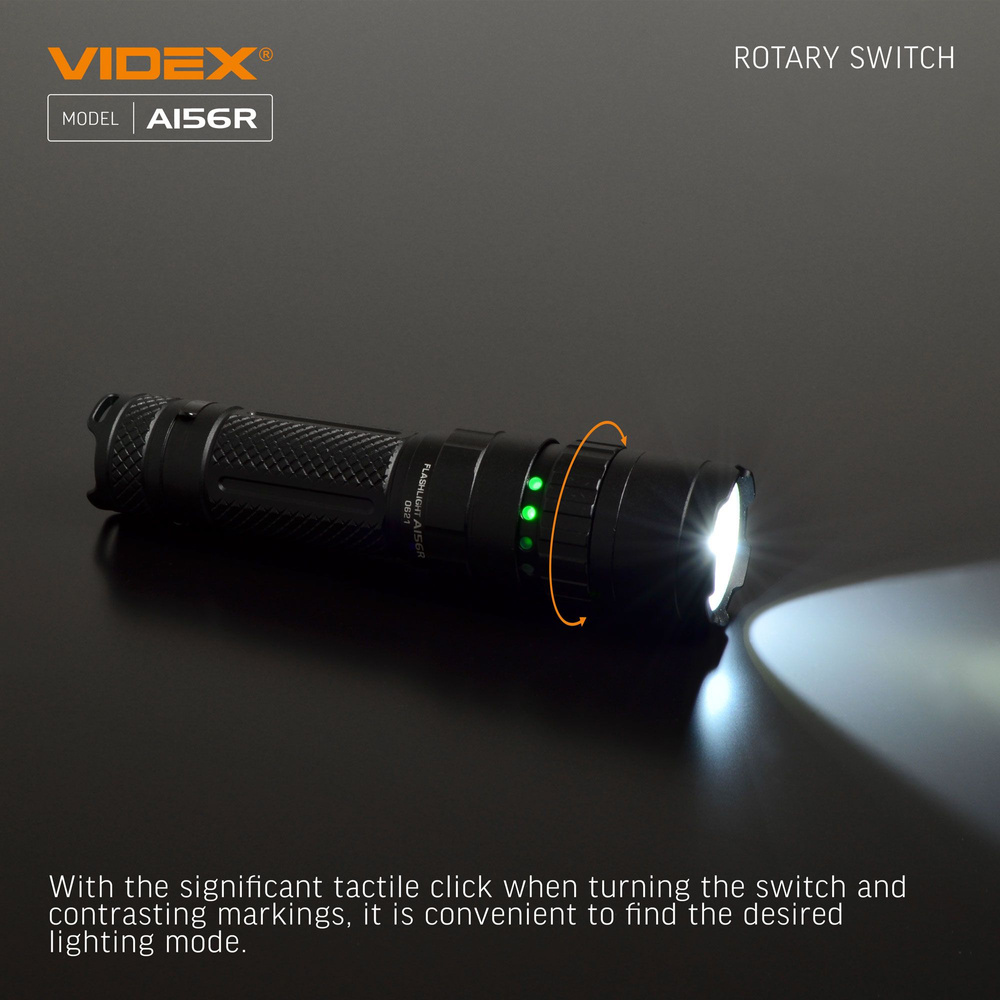 Latarka Videx LED 20W 1700lm IP68 neutralna biel 6500k 8 trybów zasięg 210m
