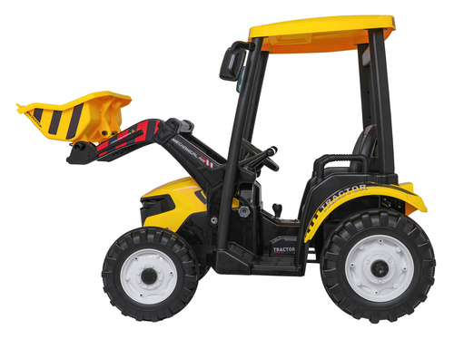 Pojazd MEGA Traktor D68 Z Przyczepką Żółty