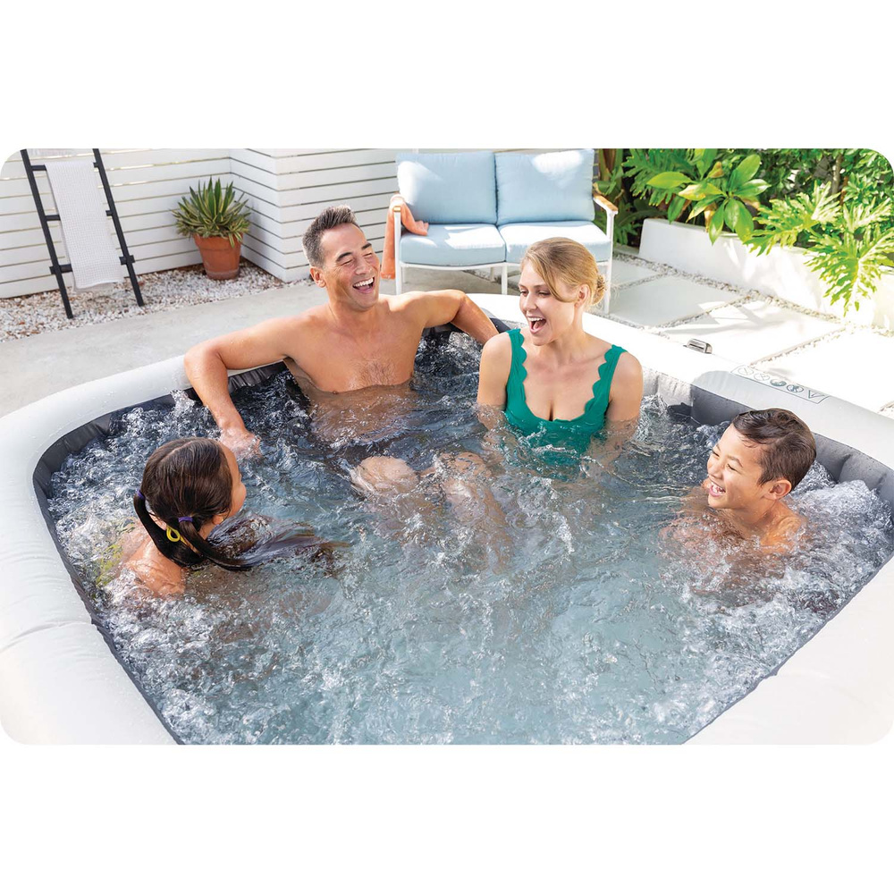 Dmuchane SPA z hydromasażem 6 osobowe INTEX 28452 Hydromasaż 28452NP LED APLIKACJA