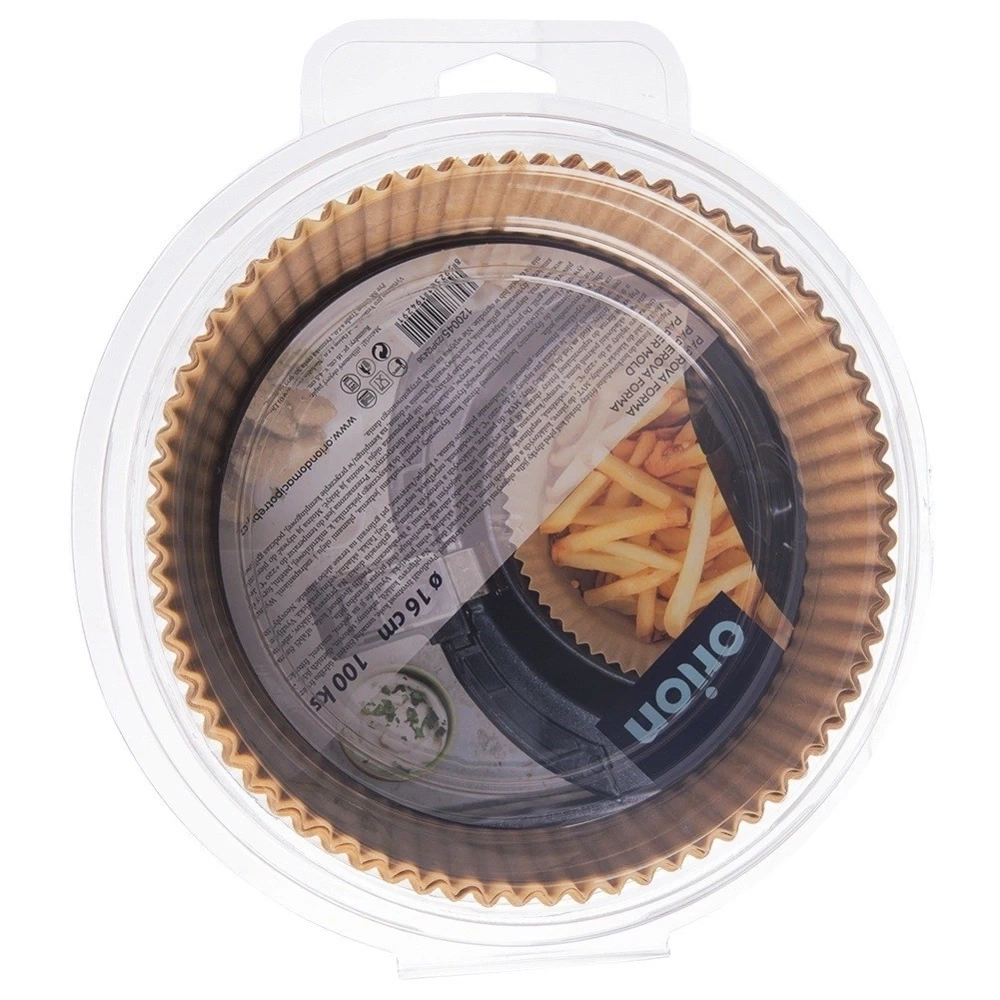 Wkład do frytkownicy beztłuszczowej Air Fryer papierowy okrągły 16 cm 100 szt.