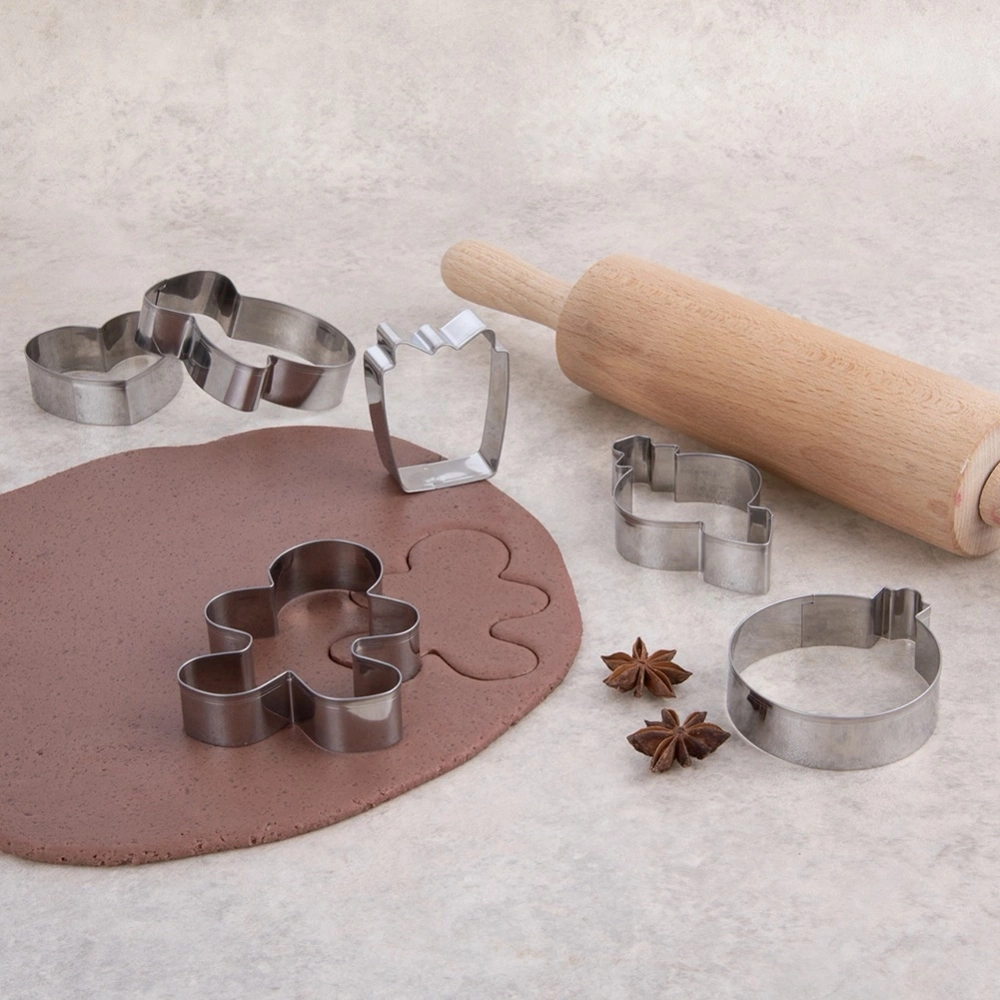 Wykrawacze do ciastek stalowe 6 szt.