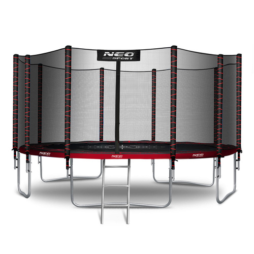 Trampolina ogrodowa 15ft/465cm z siatką zewnętrzną i drabinką Neo-Sport