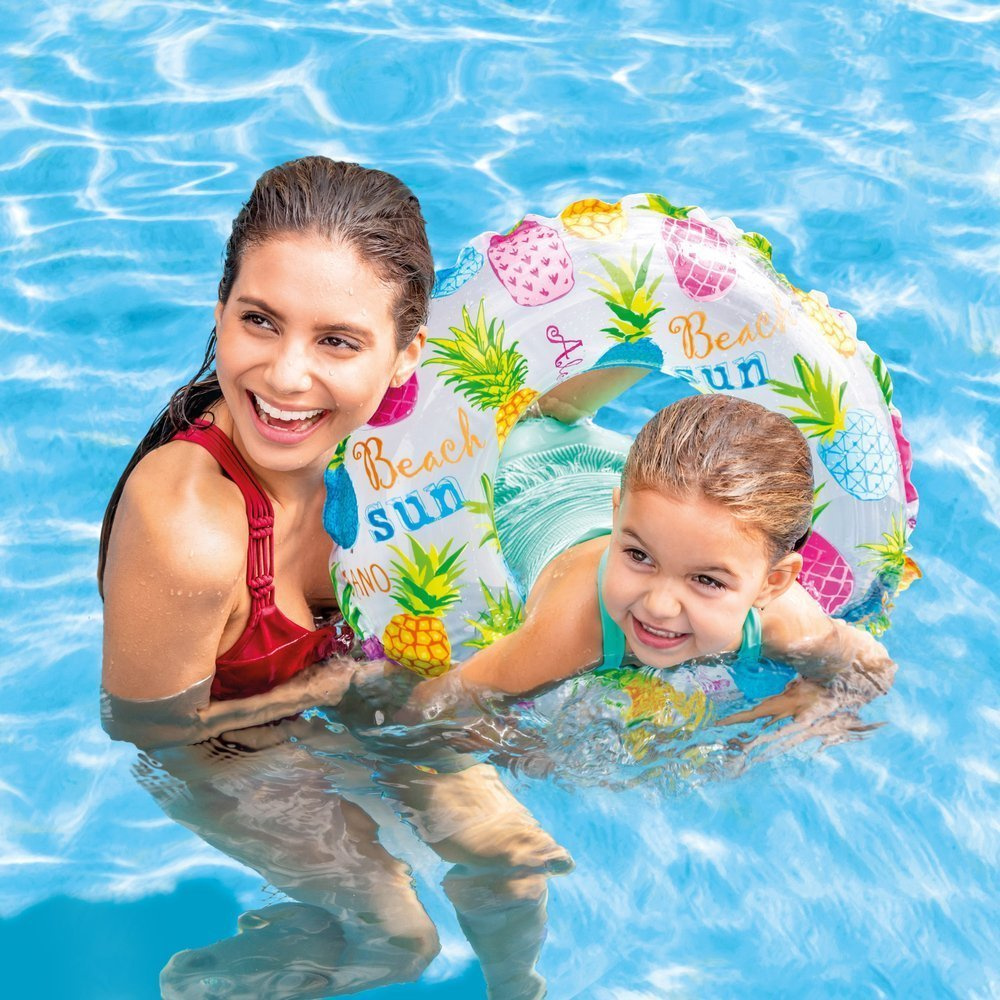 Zestaw dla dzieci KOŁO DMUCHANE INTEX 59241 z piłką plażową INTEX 59040