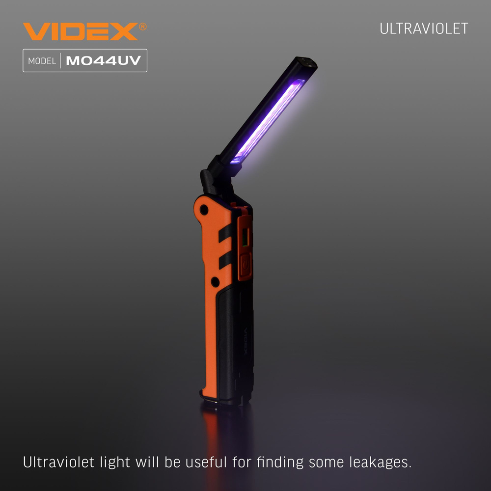 Wielofunkcyjna latarka Videx LED 400lm IPX2 4000k ściemnianie UV 4 tryby