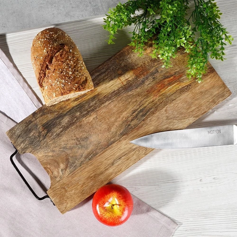 Deska do krojenia i serwowania drewniana 44x19 cm